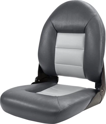 Boat Seats TEMPRESS Navistyle CHARCOAL GRAY PAIR (2) TWO SEAT BUNDLE Made in USA - Image 1 of 4