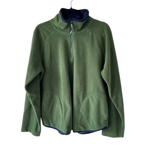 AMERICAN EAGLE Performance Fleece Quarter Zip Green Jacket Mens L Gorpcore - Picture 1 of 6