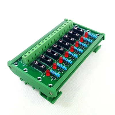 8-позиционная плата модуля предохранителя крепление на планку DIN плата модуля автомобильного предохранителя. - Изображение 1 из 4