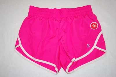 Womens HOT PINK & WHITE FITNESS SHORTS Loose Fit DRI-MORE Moisture Wick XS 0-2 - Image 1 of 2