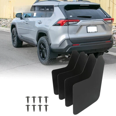 SUV Mud Flaps Splash Guards Flexible Wheel Fender Flares Black for Toyota RAV4 Foto 1 de 4