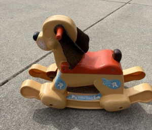 Fisher Price Rocking Puppy Dog Ride On Toy Vintage 1983 With Working Bell & Tail - Picture 1 of 10