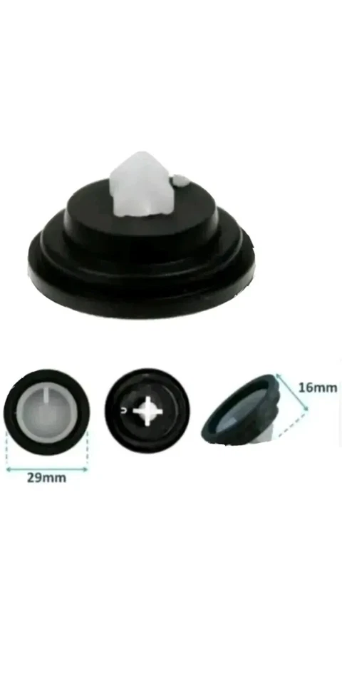 2 × Compatible Siamp Cistern Inlet Filling Valve Diaphragm Washer Trade pack. - Image 1 of 1