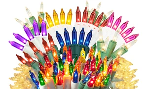 Mini Christmas Lights Set Steady Mini Light String Lighting Holiday 50 LHT 33FT - Picture 1 of 36