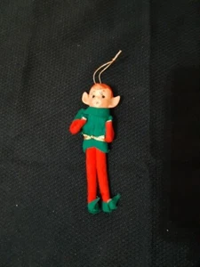 Vintage 50s Or 60s Christmas 5 Inch Elf Ornament Made In Japan - Picture 1 of 3