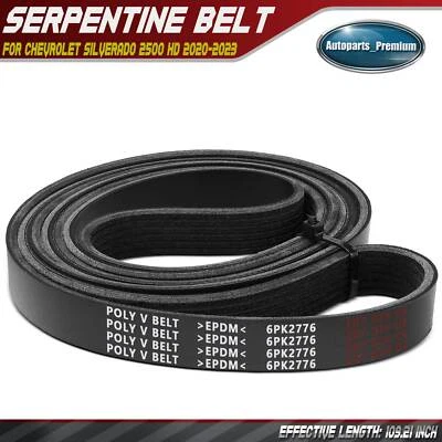 Cinturón Serpentine 109.21" para Chevy Malibu Silverado GMC Sierra 2500 HD Pontiac G6 Foto 1 de 4