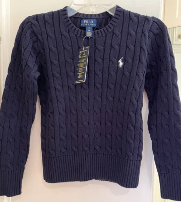 Suéter Polo Ralph Lauren Niñas Tejido con Cable Algodón Mediano (8-10) Foto 1 de 4