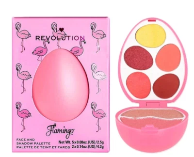 I Heart Revolution Flamingo Easter Egg Face & Shadow Shimmer Radiant Beauty - Image 1 of 4