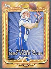 2013 Topps 1000 Yard Club New England Patriots Football Card #14 Wes Welker