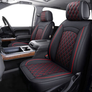 Leather Car Seat Cover For Chevy Silverado GMC Sierra 2007-2021 1500 2500/3500HD