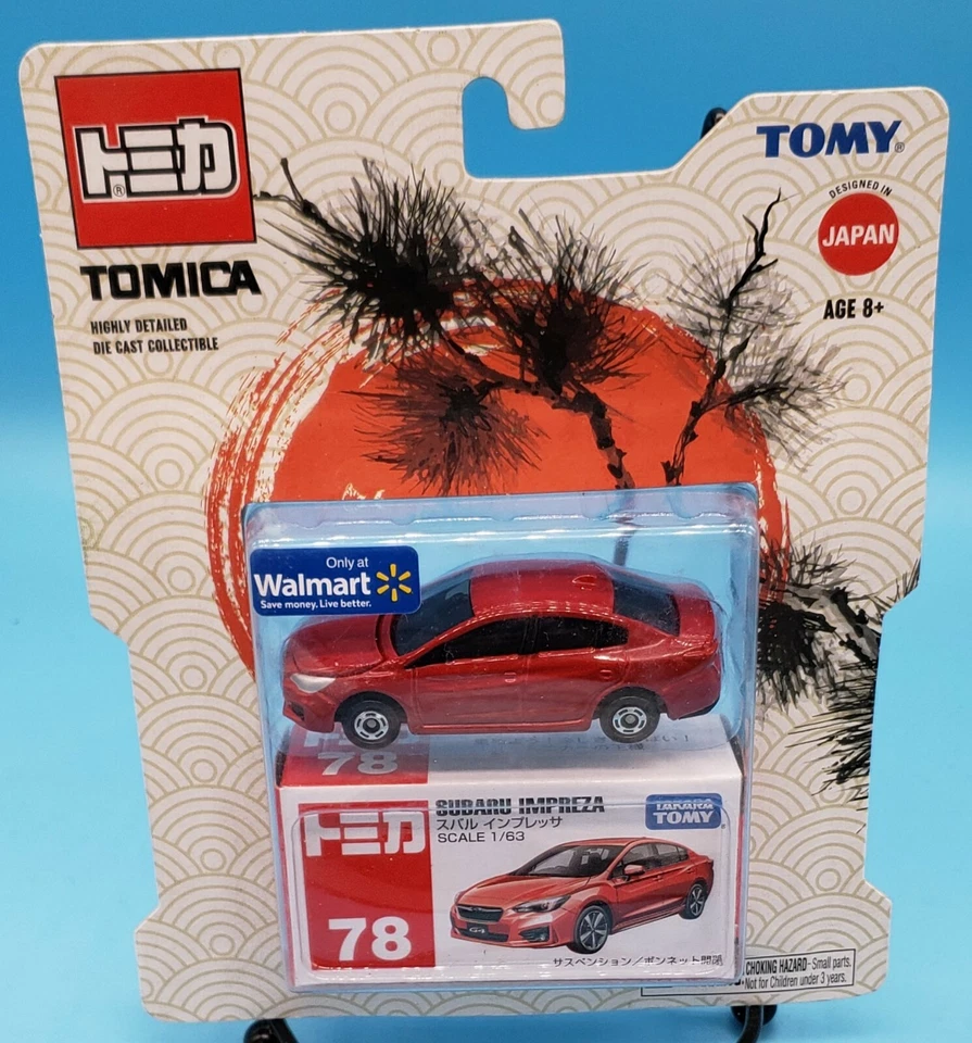 TOMICA WALMART EXCLUSIVO TAKARA TOMY SUBARU IMPREZA ESCALA 1/63 SELLADO NUEVO EN PAQUETE Foto 1 de 1