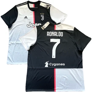 2019/20 Juventus Home Jersey #7 Ronaldo 3XL adidas Soccer Cygames CR7 Kit - Picture 1 of 22