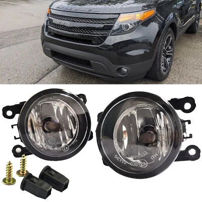 For Ford Explorer 2011-2015 Clear Front Bumper Driving Fog Light Replacement - Image 1 of 4