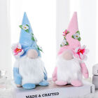 2 pièces peluche fête des mères gnomes fleurs poupées naines debout décorations de printemps