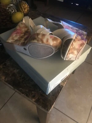 Jessica Simpson 象牙色 Lisa Nappa 楔形 全新带盒 尺寸 8.5M — 第 1/4 张图片