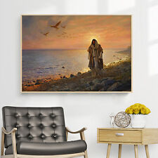 Art Fabric Silk Canvas Poster Jesus Oil Painting Modern Wall Decor No Frame S698