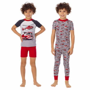Kirkland Signature Kids Boys' 4-Piece Cotton Pajama Set - Picture 1 of 7