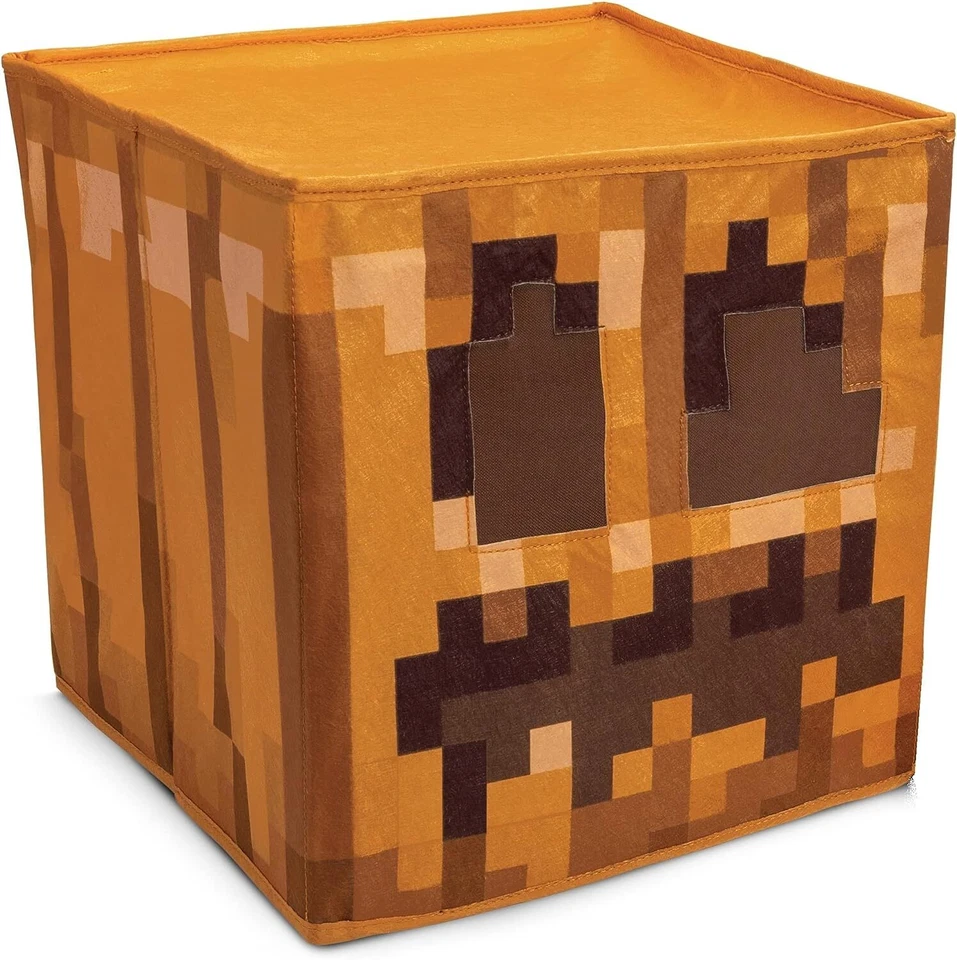 Jack O Laterne Block Kopf Maske Minecraft Kostüm Halloween Kostüm Zubehör - Bild 1 von 1