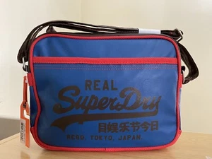 Superdry Tri Mini Alumni Bag - Dark Chocolate BNWT - Picture 1 of 12