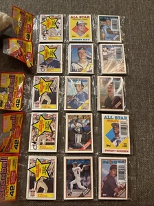 ( 5 ) 1988 Topps Baseball Unopened Rack Packs - 215 Cards - Gooden / Fielder - Picture 1 of 6