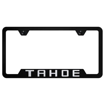Chevy Tahoe Laser Etched Logo Cut-Out License Plate Frame - Image 1 of 2