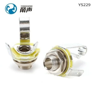 2Pcs Yongsheng YS229/230/211 mono 6.35 female large 2-core audio metal socket - Picture 1 of 8