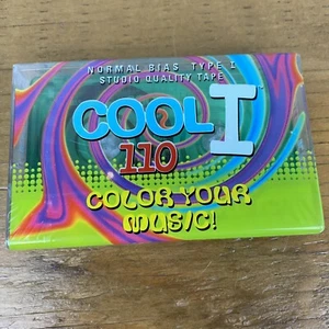 COOL I 110 COLOR YOUR MUSIC Green Blank Audio Cassette Tape (Sealed) New - Picture 1 of 2