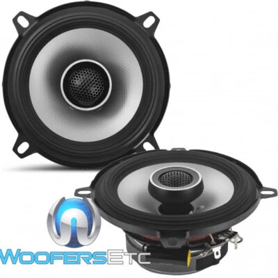 ALPINE S2-S50 5-1/4" 170W 2-WAY SILK TWEETERS GLASS FIBER COAXIAL SPEAKERS NEW - Image 1 of 3