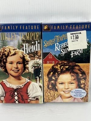 Shirley Temple VHS Lot Classic Movies Heidi Rebecca of Sunnybrook Farm Sealed Foto 1 de 4