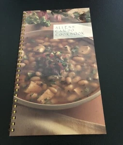 Vtg 1995 ALLENS CAN-DO COOKBOOK - Soft Cover Spiral Cookbook -64 pgs - Foto 1 di 12