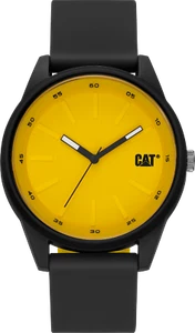 Cat Insignia schwarz/gelb Herrenuhr, 42 mm, schwarzes Gehäuse, LJ 160 21 721 - Bild 1 von 2