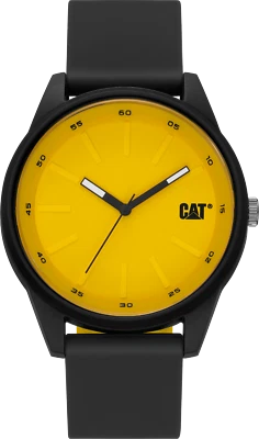 Cat Insignia Black/Yellow Men Watch, 42 mm, Black case, LJ 160 21 721 - image 1 of 2