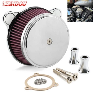 Air Cleaner Intake Filter Smooth For Harley Softail Touring Street Glide 2008-16 - Picture 1 of 8