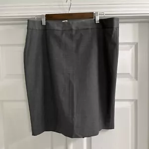 Talbots Petites Womens Wool Straight Skirt Size 14P Gray Lined NWT - Picture 1 of 9