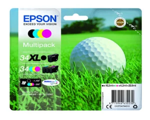 Cartuchos de tinta Epson 34XL + 34 paquete múltiple T3471 T3462 T3463 T3464 C13T34794010 - Imagen 1 de 1