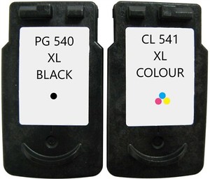 Refilled Ink For Canon PG-540XL Black + CL-541XL Colour Cartridges MG3250 MG4250