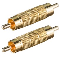 Schrauben Chinch 4x Cinch RCA Stecker vergoldet 6 mm Ø zum Löten Schrauben Chinch 4x Cinch RCA Stecker vergoldet 6 mm Ø zum Löten