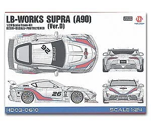 Hobby Design 1/24 Supra Lb Works A90 Ver.D Trans Kit Resin Car Model Hd03 0610 - Image 1 of 4