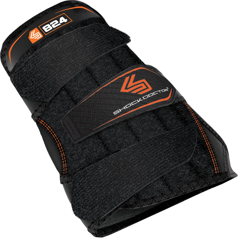Shock Doctor 824 Adult Wrist 3-strap Support Black Medium