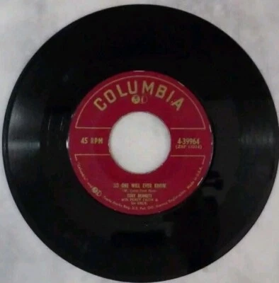 TONY BENNETT with PERCY FAITH  No One Will Ever Know / I'm The King Of Broken  - Image 1 of 2