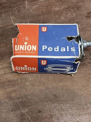 VINTAGE NOS UNION PEDALS BLOCK  GERMANY - Image 1 of 4