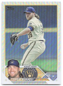 2023 Topps Series 1 Rainbow Foil Corbin Burnes - Picture 1 of 2