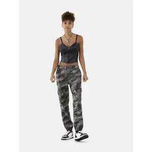 No Boundaries Bustier Corset Top - Faux Leather Black , Junior's Size XXS (00) - Picture 1 of 6