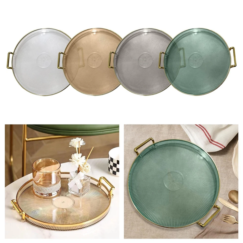 Platter Serving Tray Snacks Tray Luxury Decorative Tray - Image 1 of 1