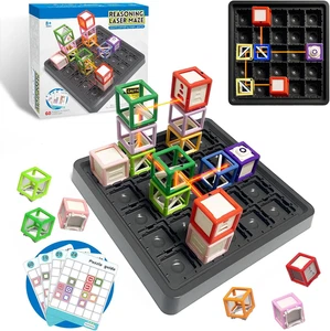 Laser Maze Reasoning Game - STEM Logic Toys for Ages 8+ Kid, 60+ Challenges Puzz - Picture 1 of 11
