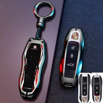 for Porsche Cayenne Panamera Macan 718 Cayman 911 Car Key Fob Cover Case Shell - Image 1 of 4