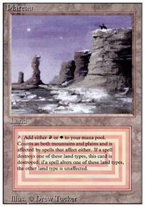 MTG English Plateau Medium Play Normal Revised - Image 1 of 1