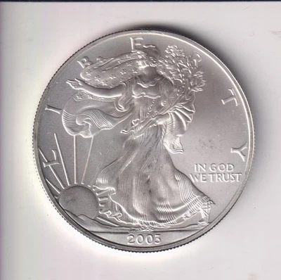 2003 AMERICAN SILVER EAGLE $1 DOLLAR 1 OZ .999 SILVER COIN UNITED STATE MINT - Image 1 of 2