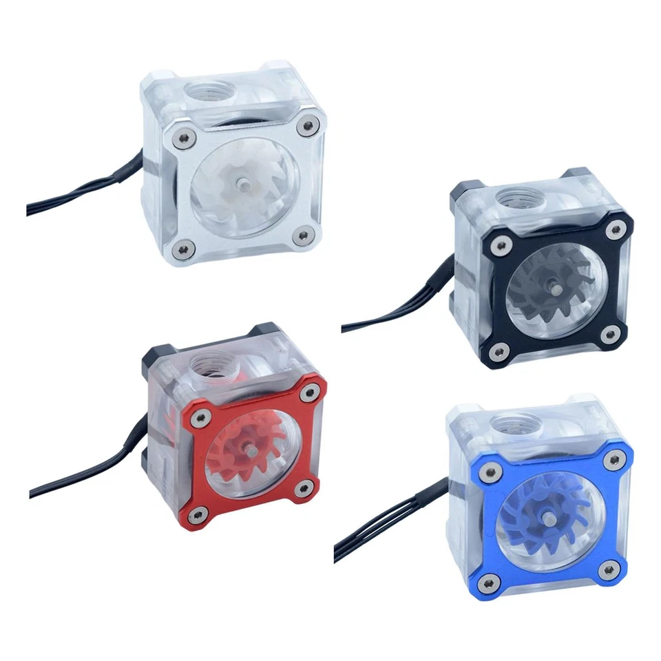 Computer wassergekühlter Wasserdurchflussmesser G1/4 Innengewinde 5V RGB bunter - Bild 1 von 1