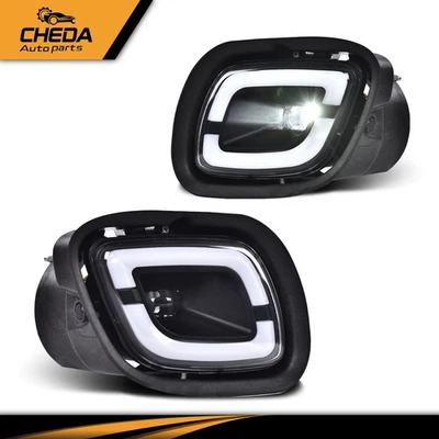 Par de luces antiniebla LED de color blanco aptas para 08-17 Freightliner Cascadia diestro+derecho Foto 1 de 4